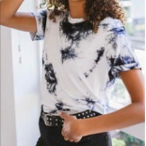 Tie Dye Black Tee